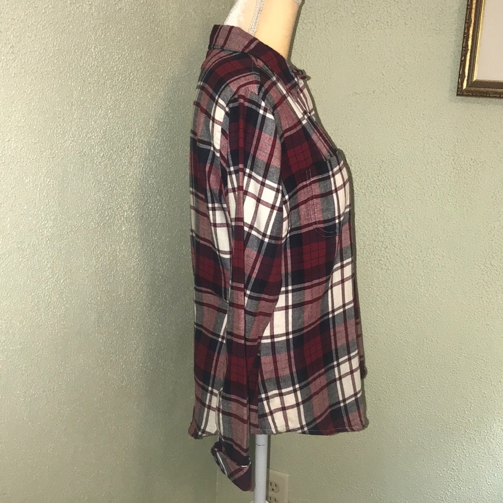 Riders by Lee Red & Black Plaid Button Down Shirt - Picture 3 of 7